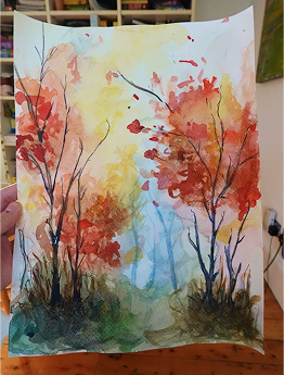 Viktoriya Avramova Art studio in London paintings